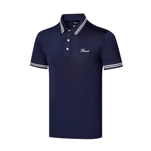 Golf Shirt Men's Outdoor Sports Short Sleeve T-shirt Breathable Polo Shirt Top - Image 4