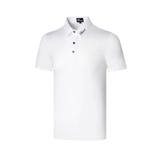 New Golf wear Men's Short Sleeve Casual Sports Shirt - Image 5
