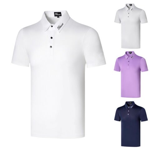 New Golf wear Men's Short Sleeve Casual Sports Shirt
