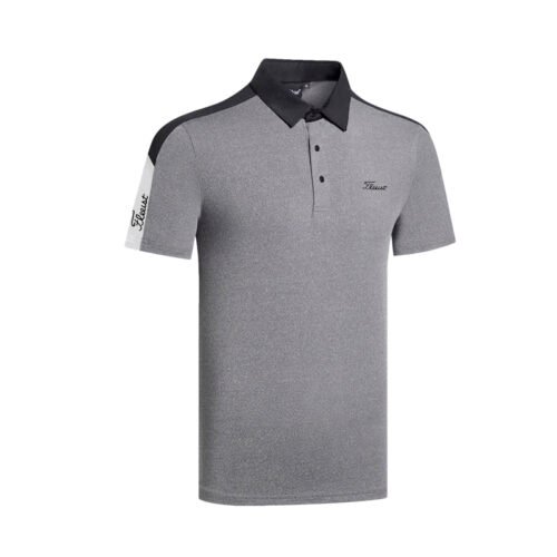 Golf wear short sleeve outdoor fashion sports polo shirt for men - Image 3