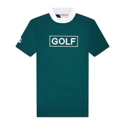 Golf Men's Short sleeve Refreshing Breathable Elastic Sports Stand up collar Polo Shirt