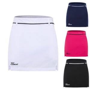 Golf clothing women's summer short skirt solid color fashion outdoor versatile skirt breathable