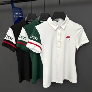 Women Polo Golf Shirts Fashion Print Breathable Short Sleeve  Women Sport Polo Shirt