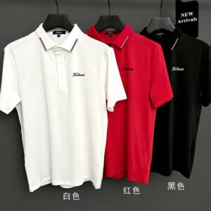 Golf Clothing Men's Short sleeve Fashionable Slim fit Quick drying Breathable Lapel Sports Shirt