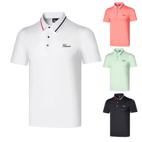 Golf clothing men's sweat wicking sport polo shirt quick drying breathable casual outdoor top