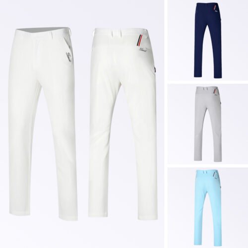 Golf Men's Solid color Slim fit Pants New Breathable Quick drying GOLF