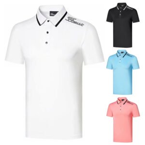 Golf Outdoor Men's Summer Top Polo shirt Short sleeved T-shirt Quick drying Sport Golf Shirt