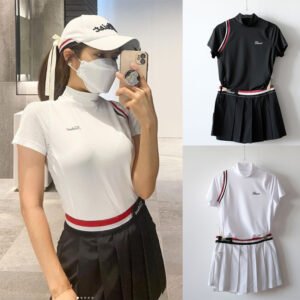 Golf clothing women's top outdoor sports casual round neck top breathable comfortable golf new style