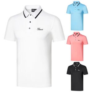 Men's Golf Apparel Short sleeved T-shirt Quick drying Breathable Sport Polo Shirt