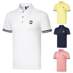 Golf Men's Golf Clothing Short sleeved T-shirt outdoor sports breathable quick drying top golf uniform
