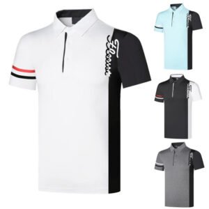 Golf apparel men's outdoor sports apparel short sleeved golf casual top