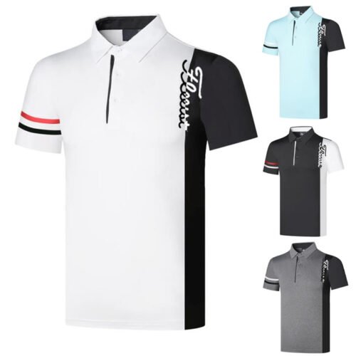 Golf apparel men's outdoor sports apparel short sleeved golf casual top