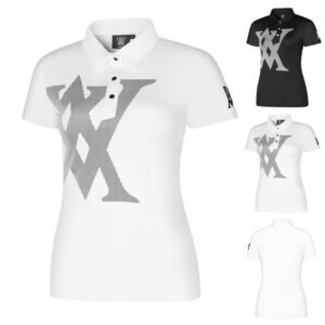 New Golf Women's Short Sleeve T-shirt Fashionable, Simple, Sports, Leisure, Breathable, Slim Fit Golf Uniform