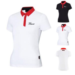 [Antibacterial and Breathable] Summer Women's Golf Clothing, Casual Sports Polo Shirt