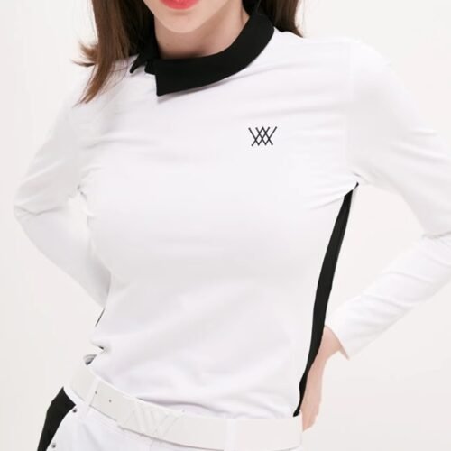 Golf women's top slim fit, dry breathable high-end golf polo shirt - Image 7