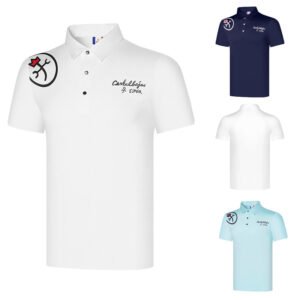 Summer Golf Clothing Men's Short Sleeve Outdoor Sports Dry Polo Shirt