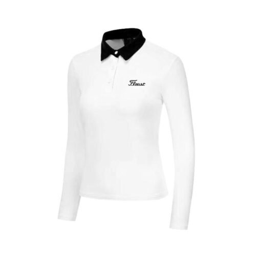 Golf Clothing Long Sleeved Women's Golf Fashionable Casual Sports Quick drying Polo Shirt Top - Image 3