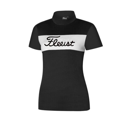 Golf Women's Clothing Top, Summer Slim fit Women's Top, Breathable Sweat Wicking Golf Jersey - Image 2
