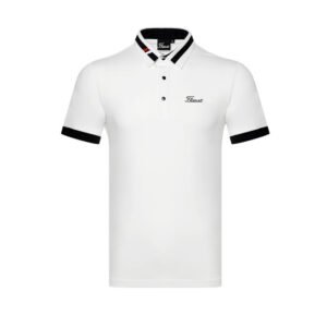 New short sleeved golf men's sweat wicking quick drying outdoor sports casual polo shirt T-shirt top