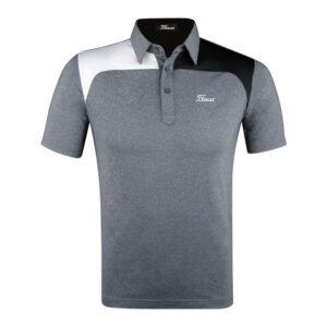 Golf apparel men's outdoor sports quick drying breathable golf polo shirt