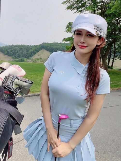 Summer Golf Clothing Women's Short Sleeve Sports Elastic T-shirt Elastic Comfortable and Versatile Golf Top - Image 5