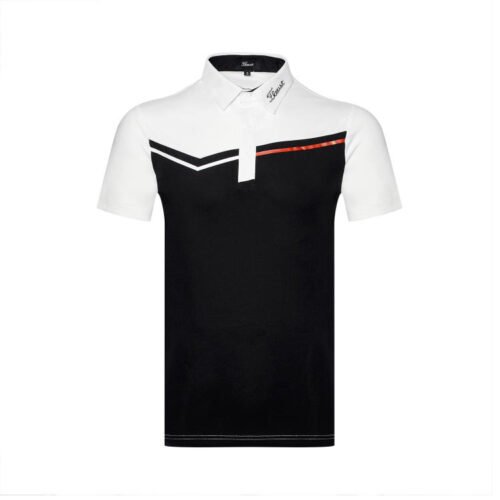 New Summer Golf Men's Top Solid Color Fashion Polo Shirt, Breathable and Quick Drying Suitable for Outdoor Sports - Image 3