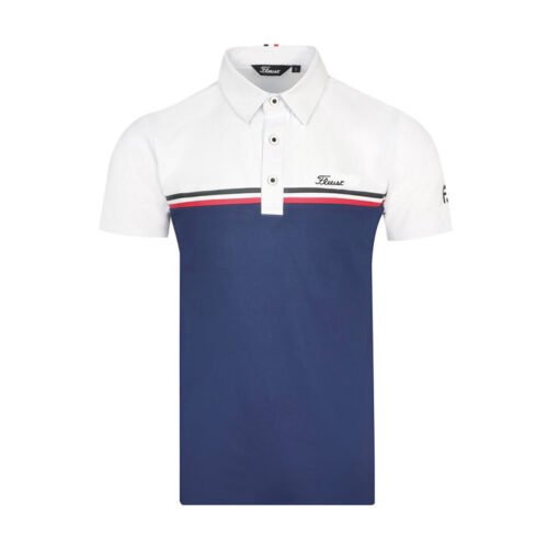 Golf summer collar clothing men's short sleeved T-shirt outdoor sports quick drying breathable polo loose jersey - Image 2