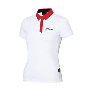[Antibacterial and Breathable] Summer Women's Golf Clothing, Casual Sports Polo Shirt