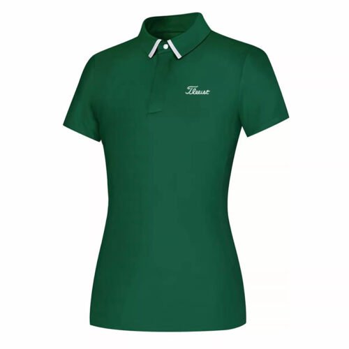 New Golf Women's Short sleeved Stand up Collar Sports Polo Shirt - Image 3