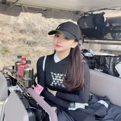 Summer Golf Clothing Women's Round Neck Long Sleeve Sunscreen Pleated skirt Polo - Image 5