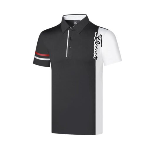 Golf apparel men's outdoor sports apparel short sleeved golf casual top - Image 4