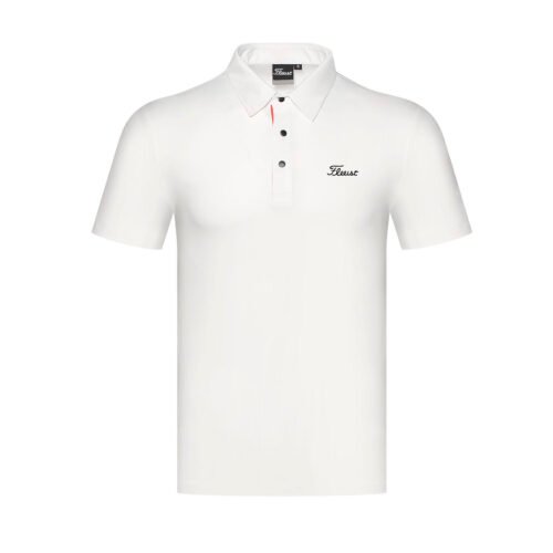Golf Men's Solid color Top, Fashionable Breathable Simple Golf Polo Shirt - Image 2