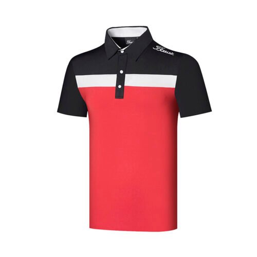 Men's Golf Breathable Solid Color Top Outdoor Minimalist Golf Shirt - Image 4