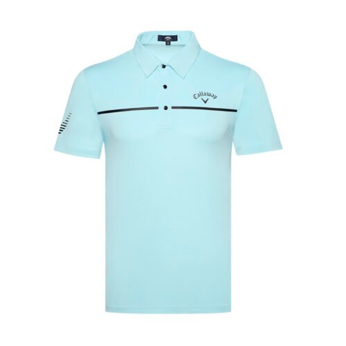 Seasonal Golf Clothing Men's Short sleeved T-shirt Collar Top Thin Breathable Golf Polo Shirt - Image 3