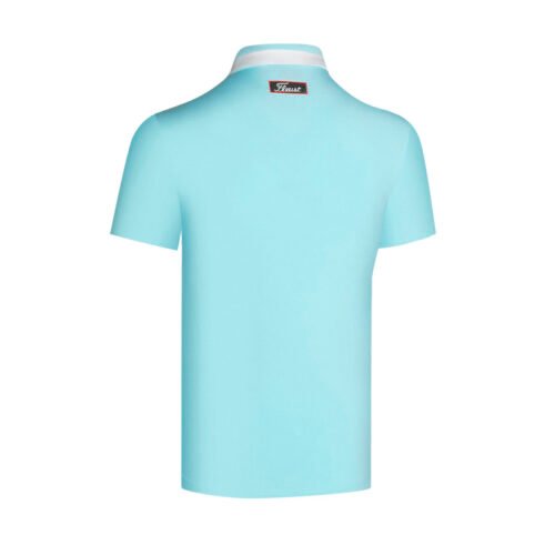 Golf clothing men's short sleeved t-shirt polo shirt sports golf trendy top casual quick drying - Image 5