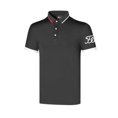 Golf men's loose top summer sports breathable minimalist fashion golf polo shirt - Image 4