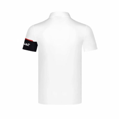 Golf men's short sleeve sport breathable quick drying polo shirt jersey casual sweat wicking top - Image 5