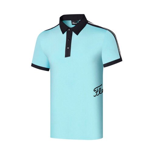 New summer golf clothes men's short sleeved outdoor casual lapel loose polo shirt - Image 3