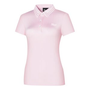 Golf short sleeve T-shirt for women's outdoor casual quick drying lapel top, slim fit and slimming temperament golf uniform