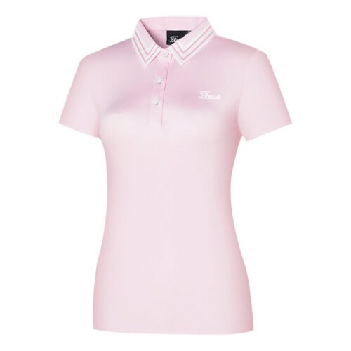 Golf short sleeve T-shirt for women's outdoor casual quick drying lapel top, slim fit and slimming temperament golf uniform - Image 2