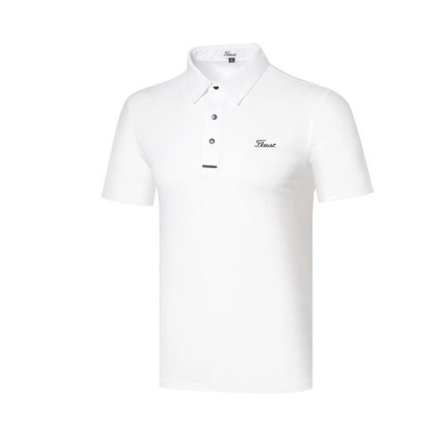 Golf clothing men's simple short sleeve T-shirt sports polo shirt golf quick drying top golf wear - Image 3