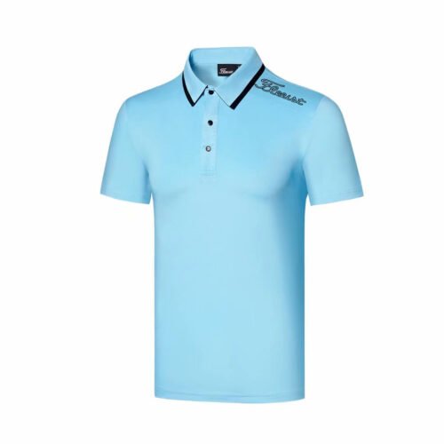 Golf Outdoor Men's Summer Top Polo shirt Short sleeved T-shirt Quick drying Sport Golf Shirt - Image 4