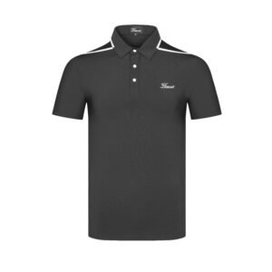 New Men's Golf Sport Short sleeved Breathable Polo Shirt Casual Solid Color Lapel Shirt