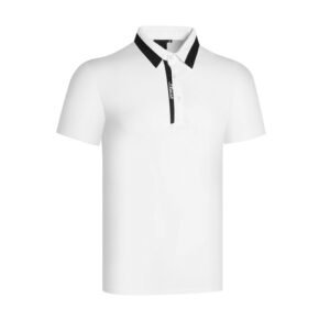 Golf clothing men's short sleeved t-shirt polo shirt sports golf trendy top casual quick drying