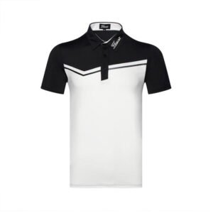 New Summer Golf Men's Top Solid Color Fashion Polo Shirt, Breathable and Quick Drying Suitable for Outdoor Sports