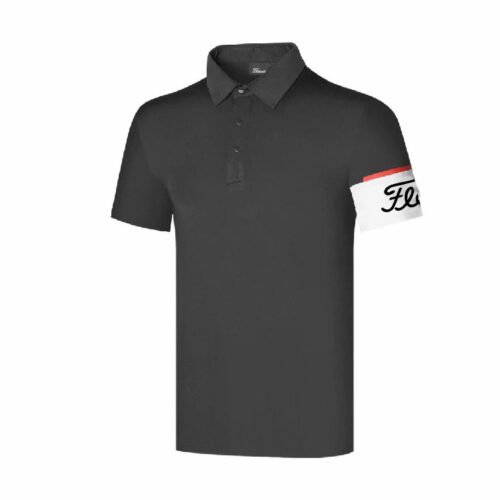 Golf men's short sleeve sport breathable quick drying polo shirt jersey casual sweat wicking top - Image 3