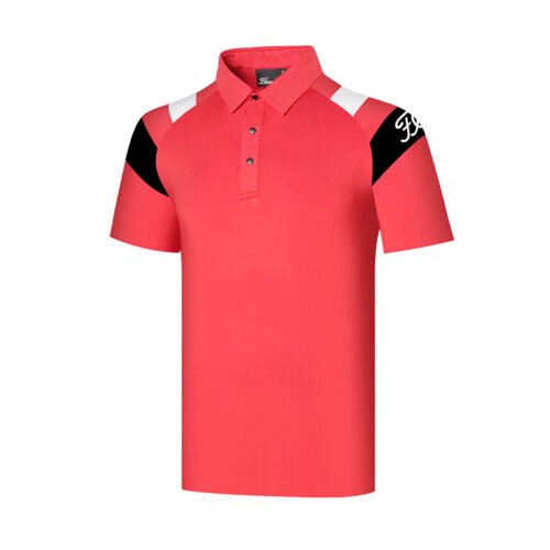 Golf clothing short sleeved men's summer outdoor sports polo shirt fashionable splicing quick drying breathable golf - Image 4