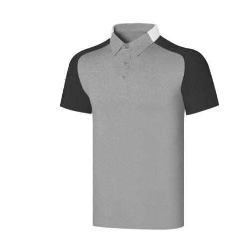Golf clothing men's summer short sleeved T-shirt sports collar quick drying breathable polo shirt - Image 4