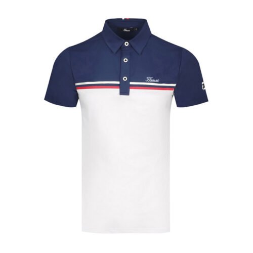 Golf summer collar clothing men's short sleeved T-shirt outdoor sports quick drying breathable polo loose jersey - Image 3