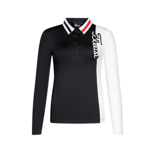 Golf clothing women's long sleeved quick drying breathable sweat wicking T-shirt casual outdoor polo shirt - Image 2